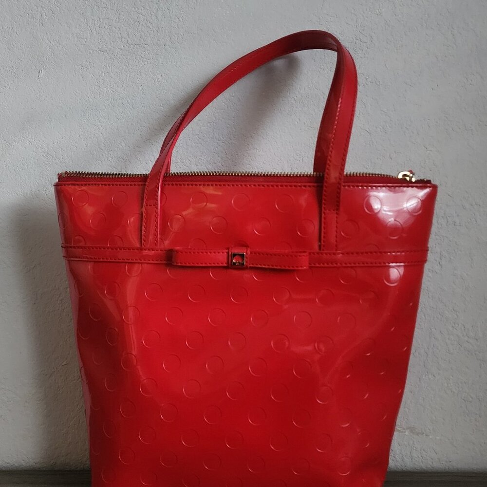 Kate Spade Jeralyn Camellia Street Red Tote